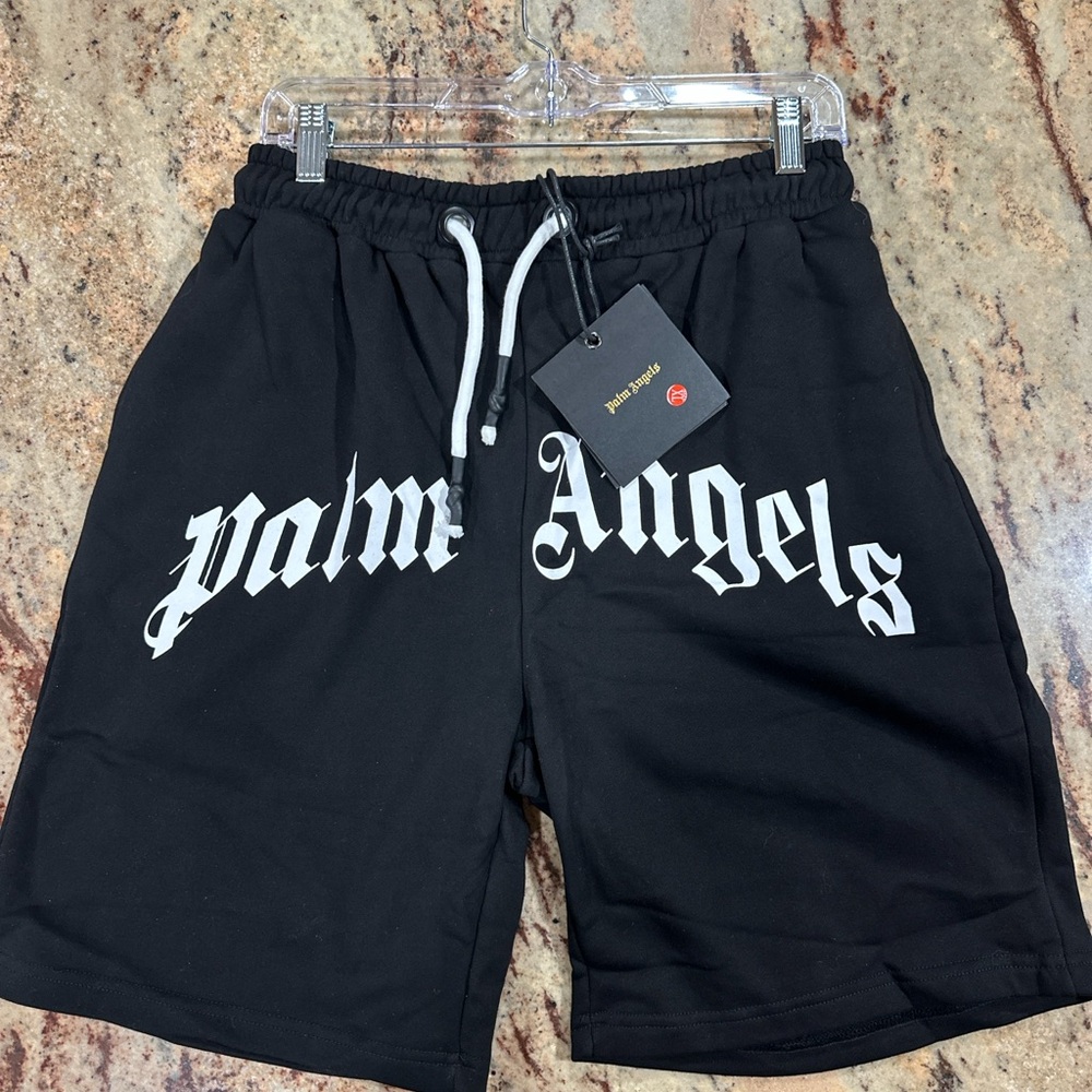 Palm Angels Curved Logo Shorts NWT XL